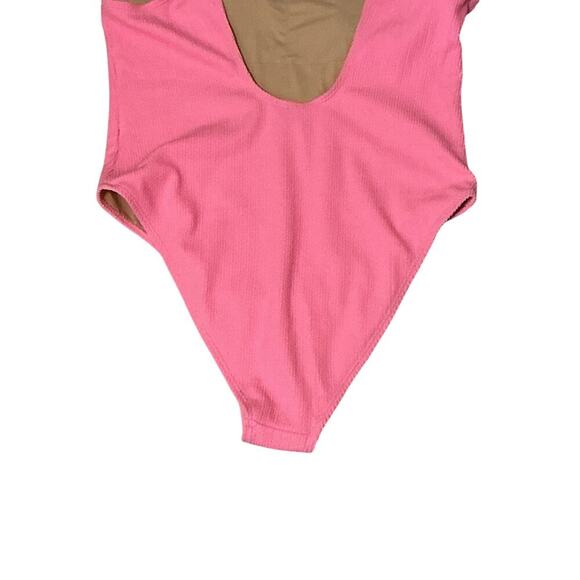 New COTTON-ON Body Scoop Back One-Piece Cheeky Swimsuit Malibu Pink Crinkle XL - Picture 12 of 14